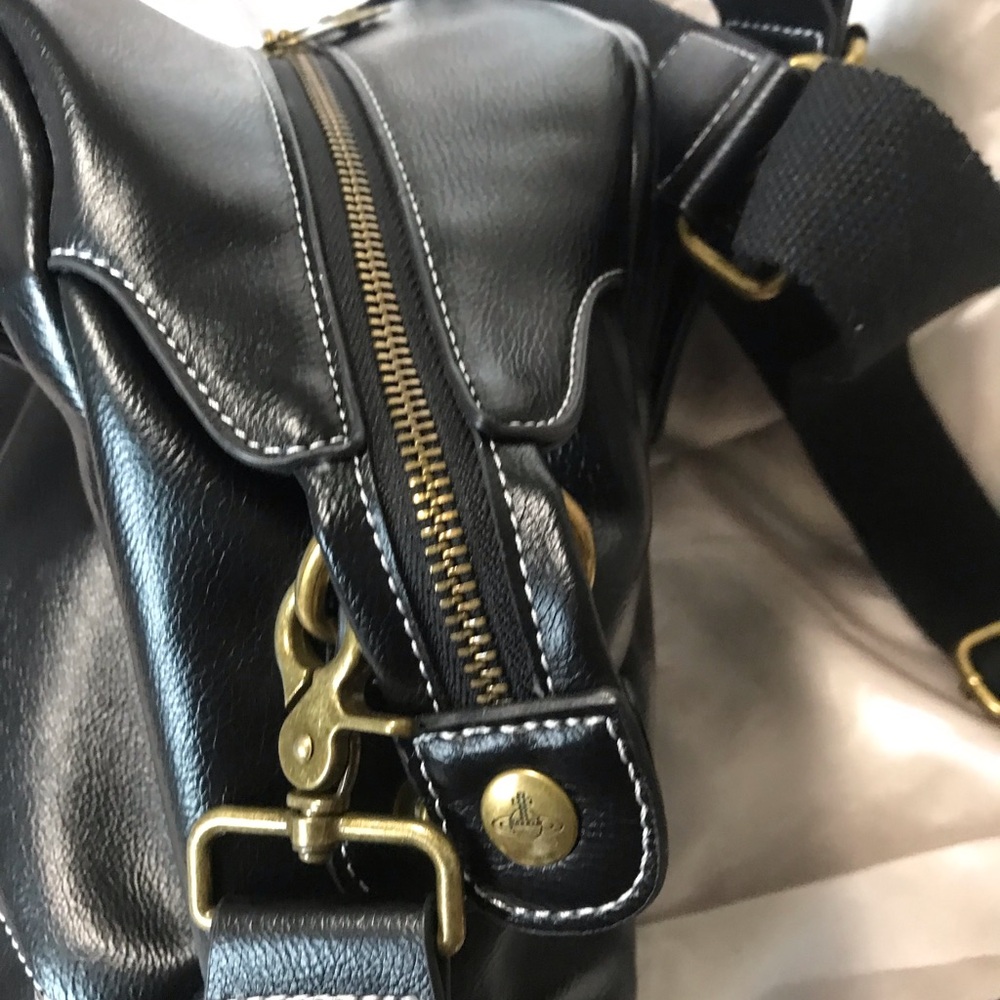 Vivienne Westwood Black Vegan Leather Handbag shoulder bag - Picture 7 of 13